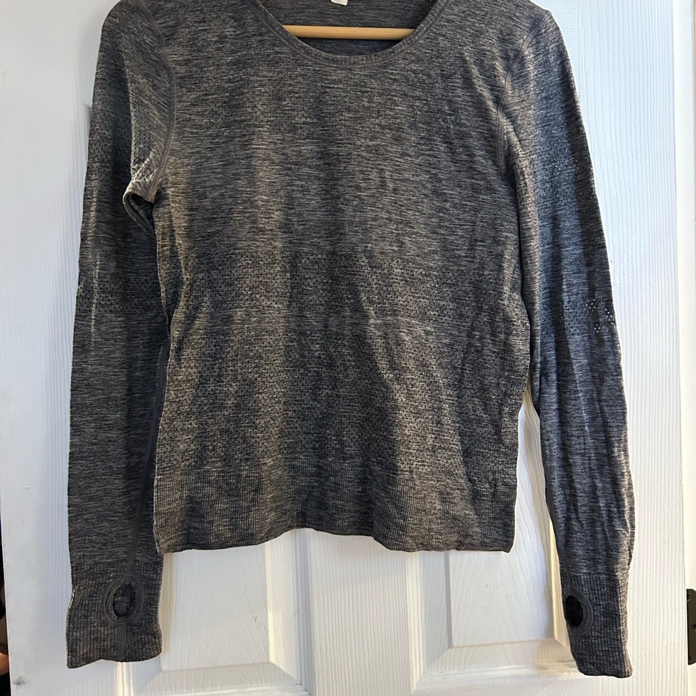 Lululemon Swiftly Tech Long Sleeve 2.0 - Heathered Black/Grey